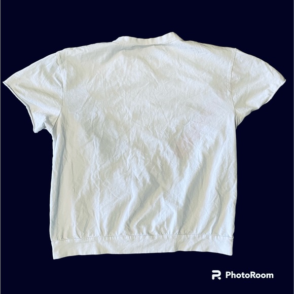 T-Shirt in Short Serve Stripe Blue Pink Small - Picture 2 of 5